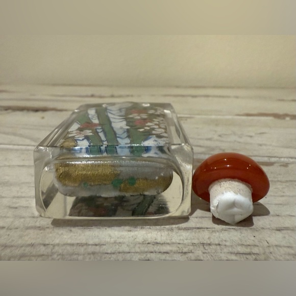 Vintage Chinese Snuff Bottle Reverse-Painted Floral - Picture 6 of 8